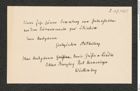 k.k. naturhistorisches Hofmuseum, Intendanzakten 1885-1896 (Hauer), Aktenzahl Z.59/1889, Seite 1